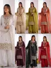 Nsr 893 Gmy Choo Silk With Embroidery Work Plazo Suits Wholesale Online